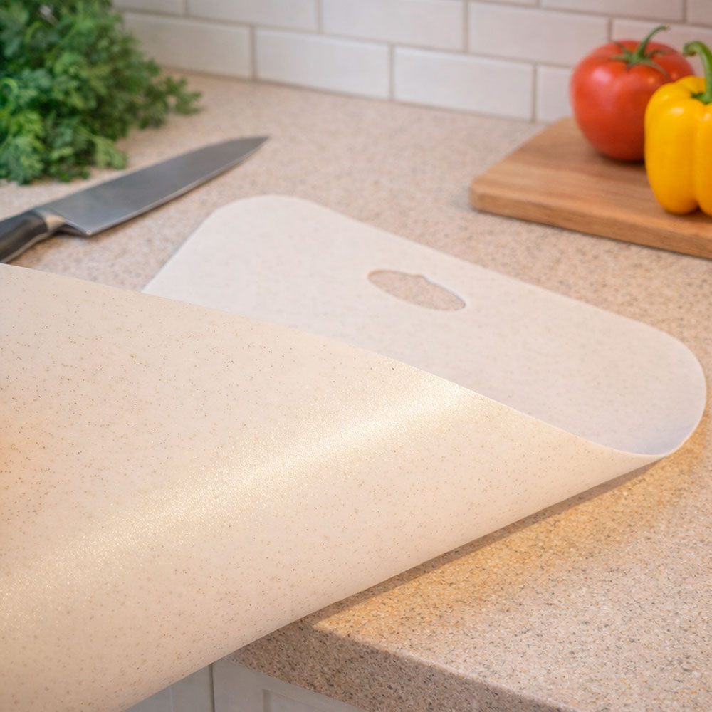 Доска разделочная 24*34см пластиковая "Кварц"