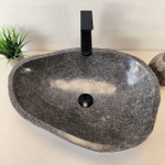 Раковина из речного камня RS-66027 57х42х15 из натурального камня