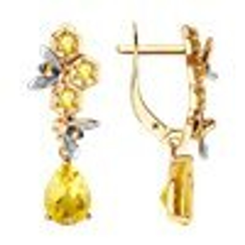 Серьги из золота 585 пробы