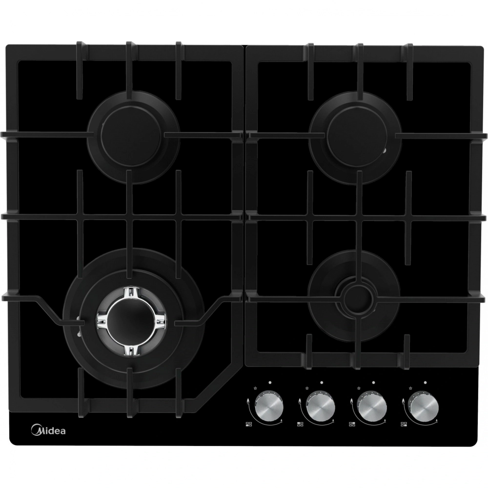 Газовая варочная панель Midea MG643TGB черная