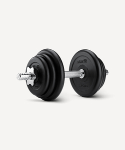 Диск обрезиненный STARFIT BB-202 d=26 мм, стальная втулка, черный, 2,5 кг