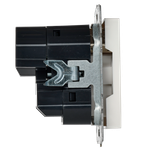 BRITE Розетка 1-местная с заземлением с защитными шторками 16А с USB A+C 18Вт РЮш11-1-БрБ белый IEK