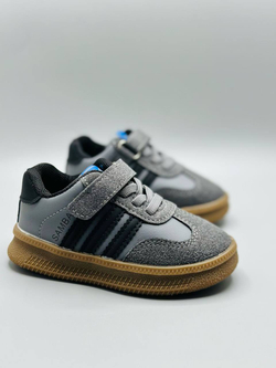 Детские кроссовки на липучке Adidas Samba Mini