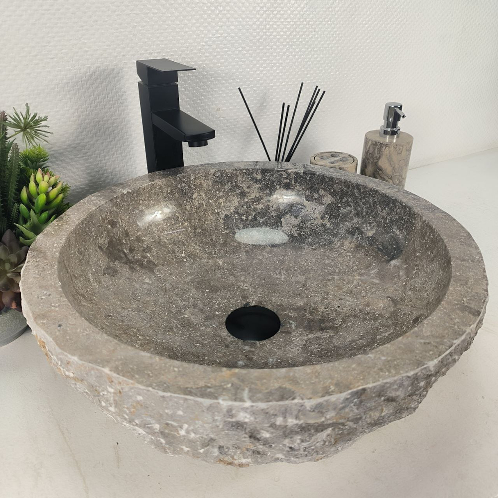 Раковина из мрамора Erozy Grey EM-64649 47*47*15 0186