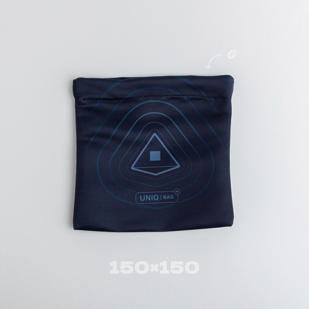 Мешочек для кубиков Uniq Bag Black 15x15 на магнитной застежке
