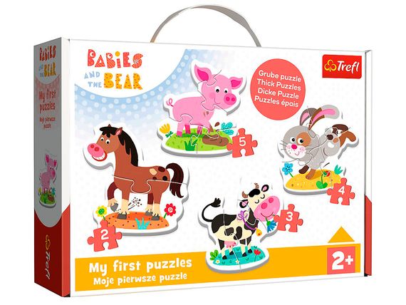 Puzzle - &quot;Baby Classic - On the farm / KAZSTUDIO SA Bobaski i Miś