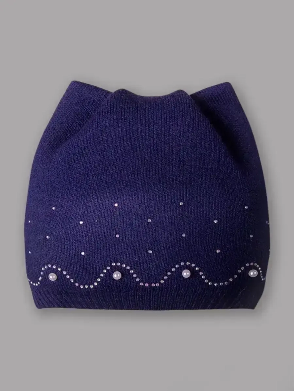 Шапка вязаная осенняя для девочки