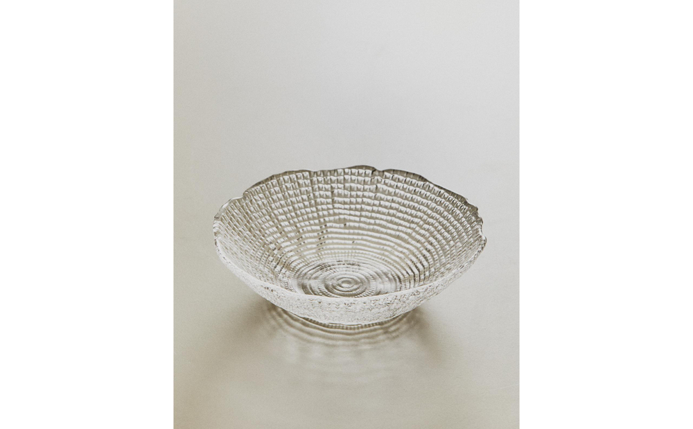 Zara Home салатник из стекла, цвет прозрачный, 16 см