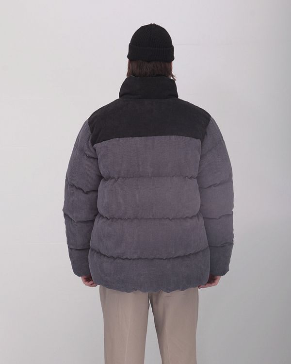 Пуховик Anteater Downjacket Velvet Combo Серая - фото 3