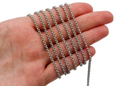 Цепь ролло 2,3мм, сталь (цена за 1 метр)