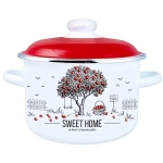 Кастрюля эмалированная 4л «Apple Tree» Appetite 6RD201M