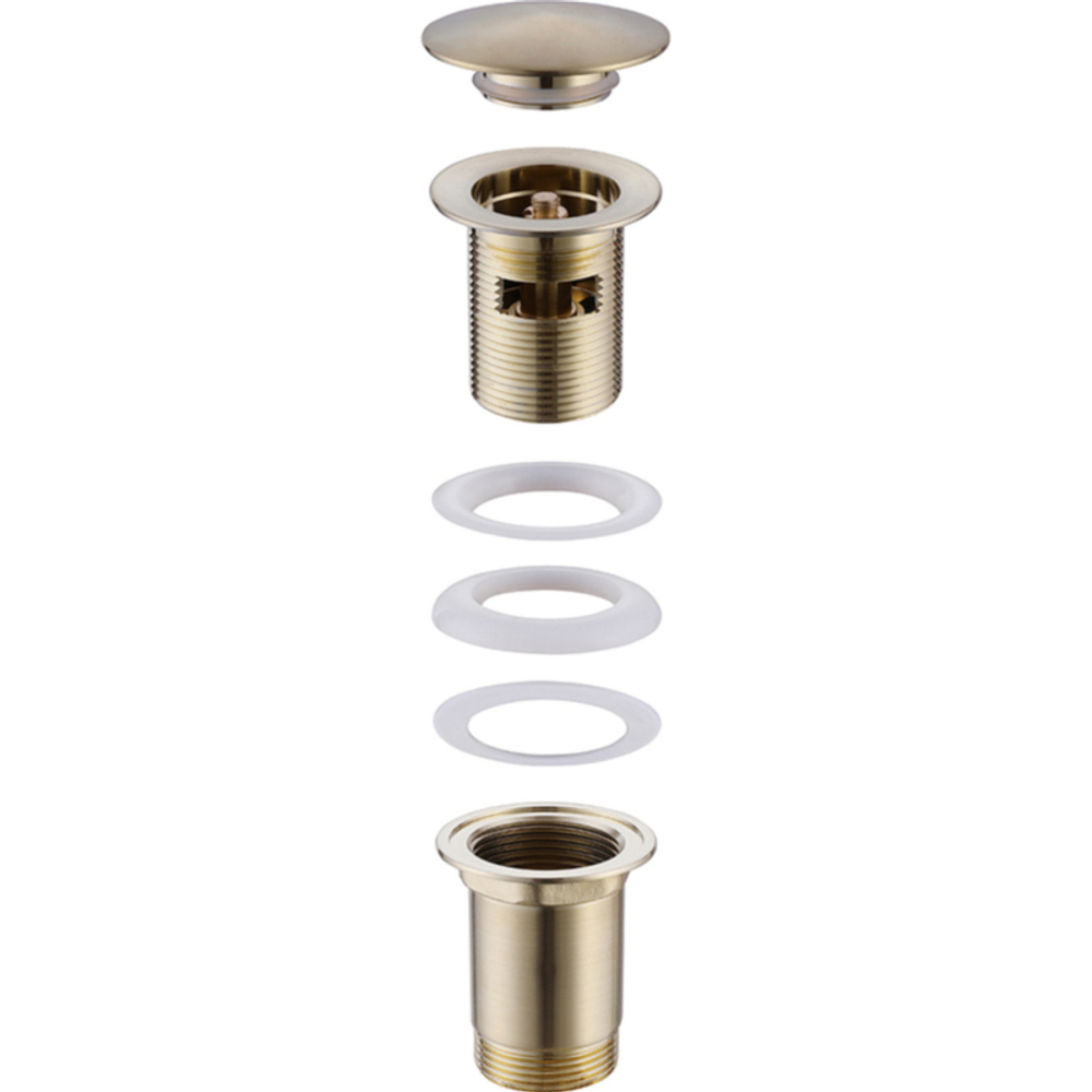 Донный клапан Abber AF0010G Click-Clack Золото матовое