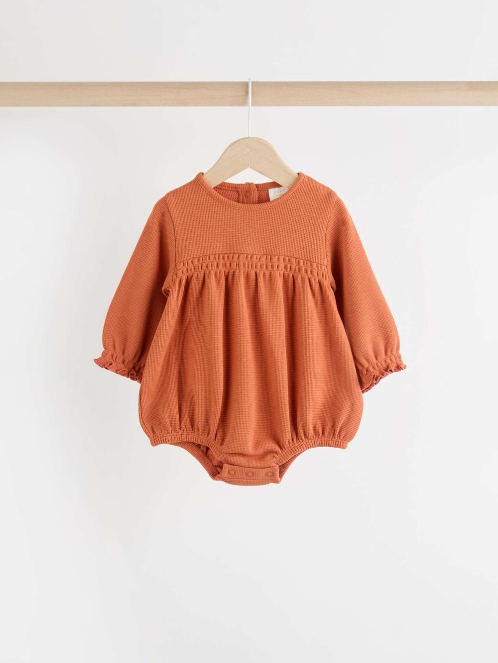 Боди с длинным рукавом для малышей Next 849-230, 2 шт., Светло-бежевый, Оранжевый