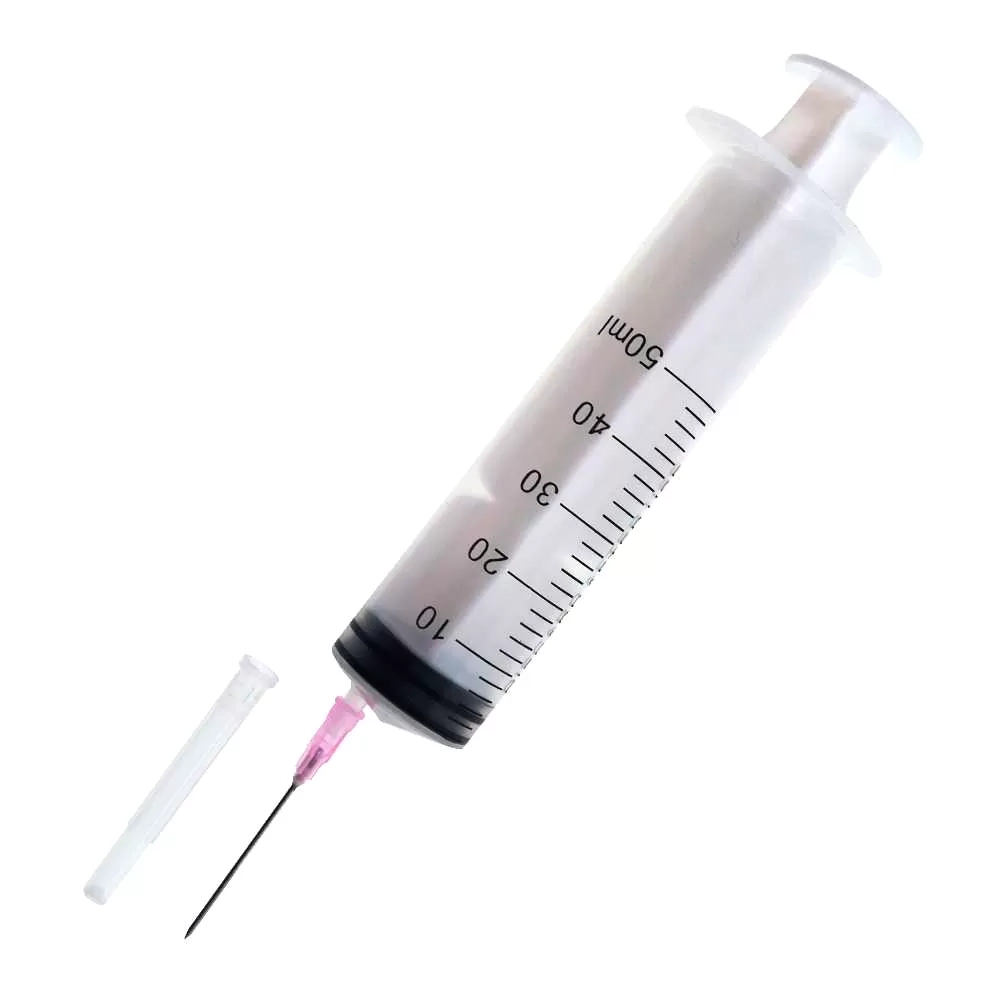 Шприц 50 мл 3-компонентный SALUVIT с иглой 1,2х38 мм 18G Луер-слип 15 шт