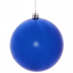 Новогодние шары 10 см (набор 2 шт) «Глянец», синий