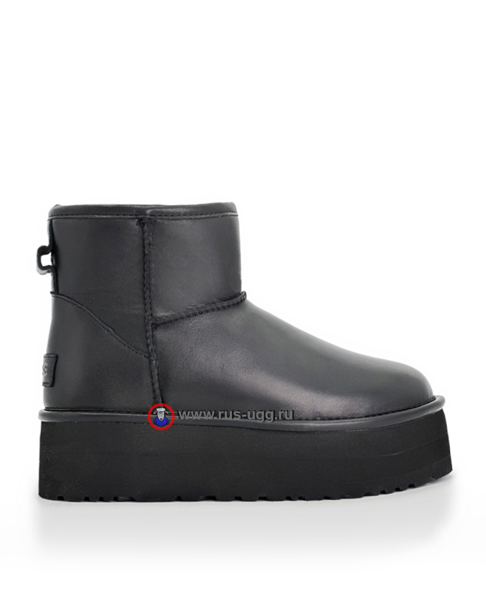 CLASSIC MINI PLATFORM LEATHER Black