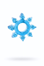 Кольцо гелевое с шишечками синее