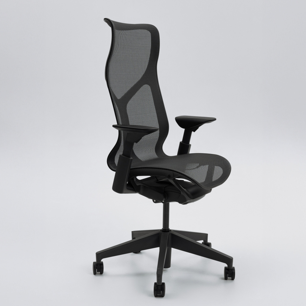 Кресло Herman Miller Cosm, высокая спинка, цвет Graphite, регулируемые подлокотники