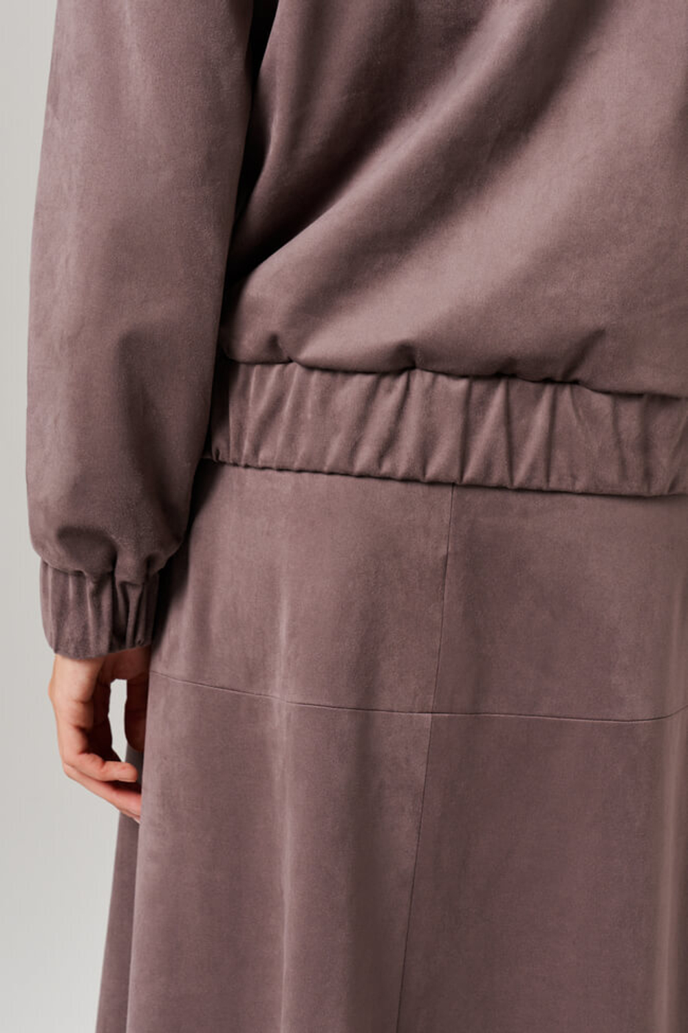 1906 Блузон женский (серо-розовый)