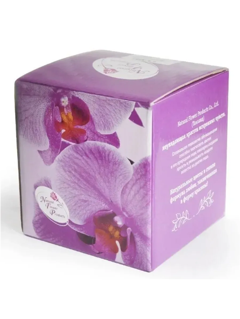 натуральные цветы в стекле, вакуум