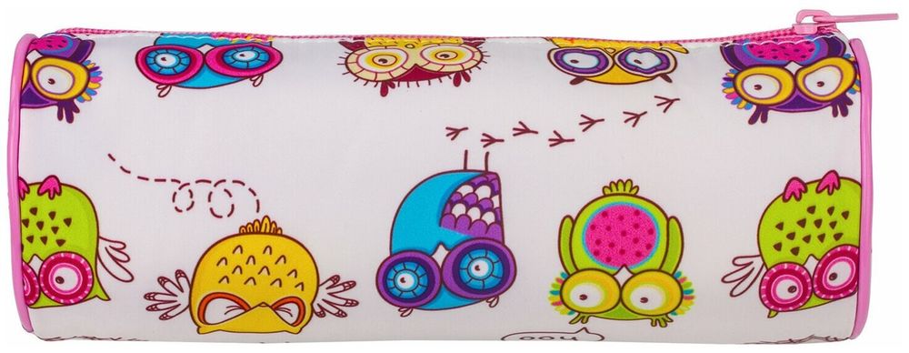 Пенал-тубус BRAUBERG, с эффектом Soft Touch, мягкий, "Owls", 22х8 см, 229007