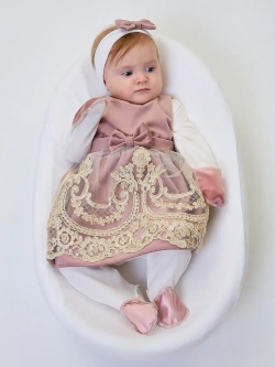 Комплект на выписку с платьем летний