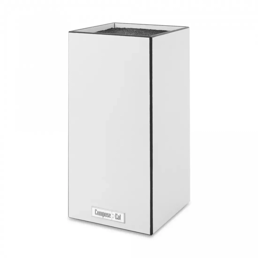 Подставка для кухонных ножей 11х11х24см ComposeEat Elegance белый