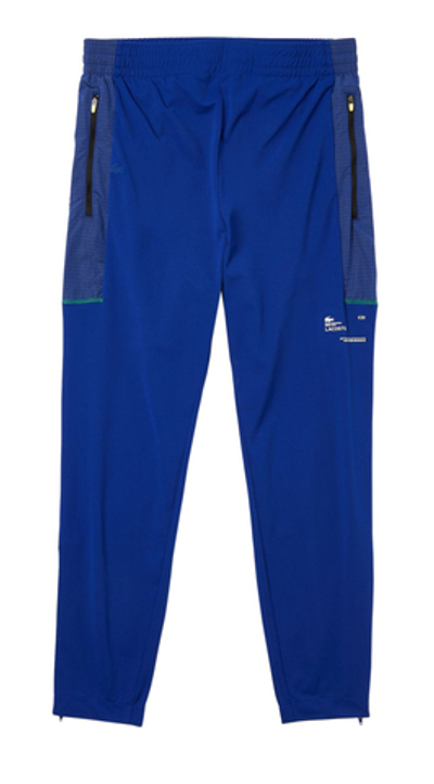 Мужские теннисные штаны Lacoste SPORT Men Zip Pockets Tapered Tracksuit Trousers - blue/white
