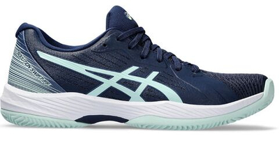 Женские теннисные кроссовки Asics Solution Swift FF Clay - blue expanse/pale blue - Blue