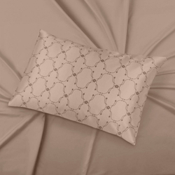 Наволочка 50x70 Mollen Узор песочно-бежевая шелковая