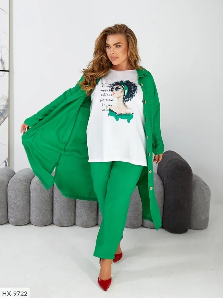 Костюм тройка HX-4695 Фабрика Моды