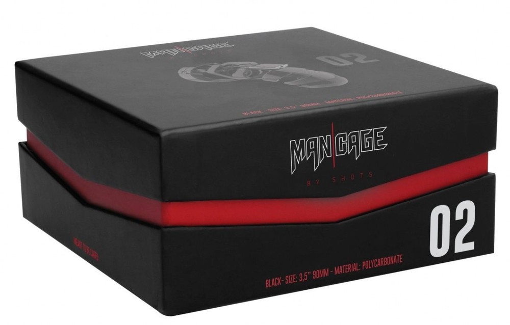 Черный мужской пояс верности Model 02 Chastity (Цвет: черный)