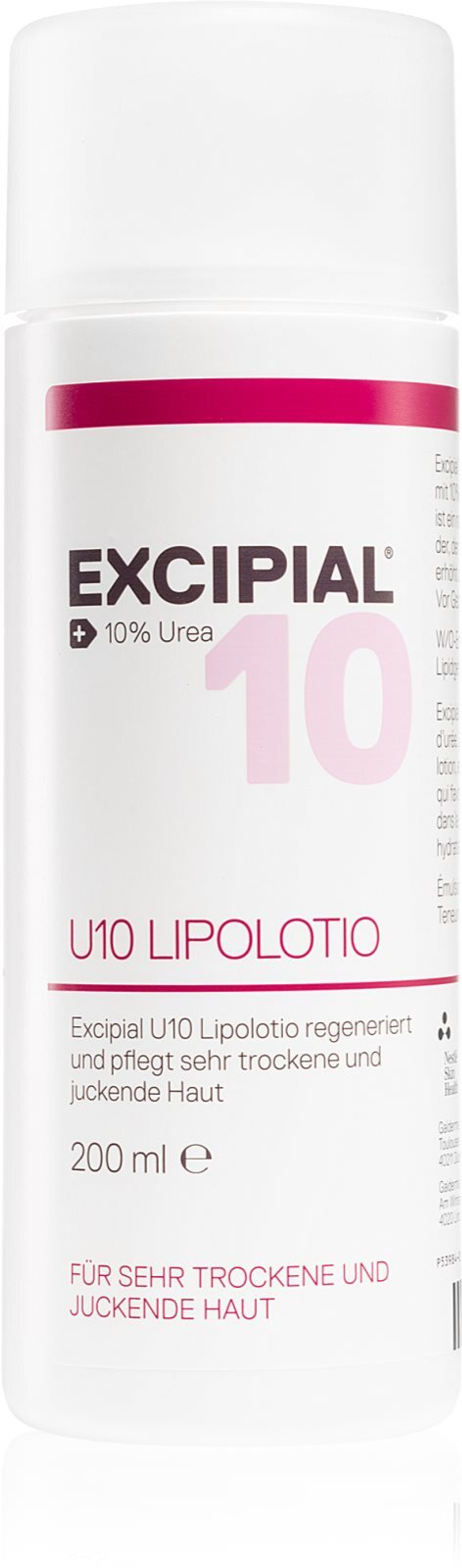 Excipial M U10 Lipolotion - питательное молочко для тела для сухой и раздраженной кожи /   200  ml  / GTIN 7612076396630