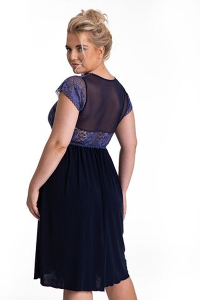 Сорочка Sofie с кружевным верхом (Размер: XL) (Цвет: черный)