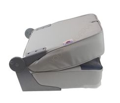 Кресло XXL складное мягкое двухцветное серый/синий