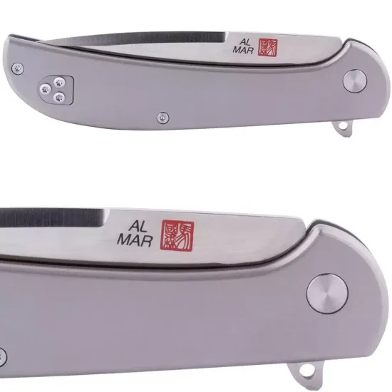 Складной нож Al Mar Ultralight Titanium Hawk AL/AMK4112 c клинком из стали D2, рукоять Титановый сплав Titanium TC4 Aloy