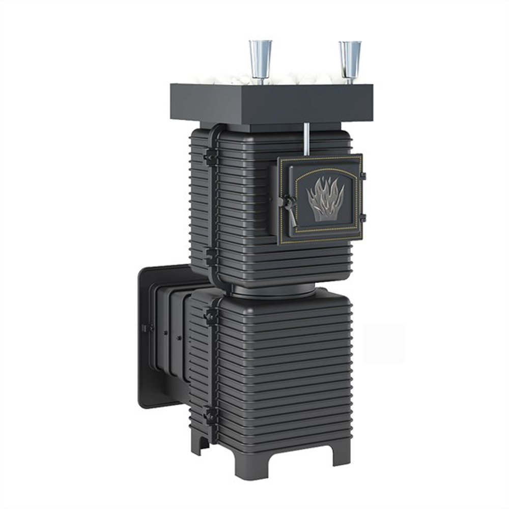 Печь для бани Эверест "Легкий пар Профи" под обкладку (по-серому)