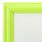 Рамка 21х30 см небьющаяся, багет 17,5 мм, пластик, BRAUBERG "Colorful", салатовая, 391244