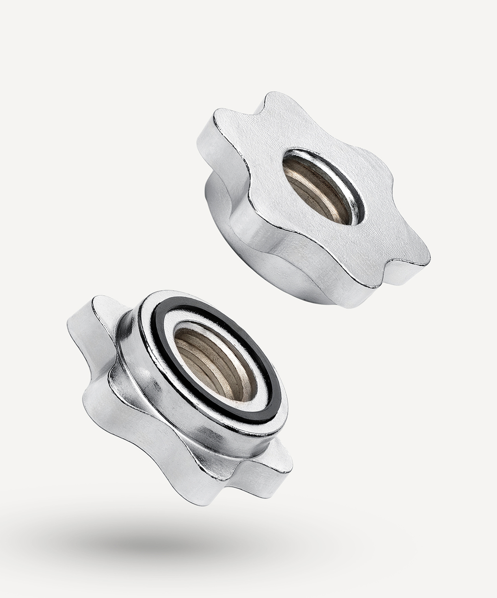 Замки для грифа STARFIT BB-108, d=26 мм, металлические, хромированный, 2 шт