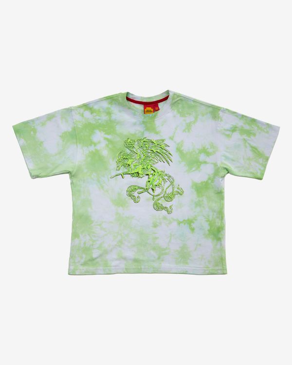 Футболка HELGI INGVARR Змей-Огненный волк Зеленая - фото 1