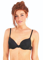 Кружевной бюстгальтер на косточках Grace (Размер: 38D) (Цвет: черный)