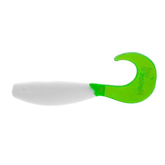 Твистер Helios Hybrid 3,15&quot;/8,0 см White &amp; Green 7шт. (HS-14-016)