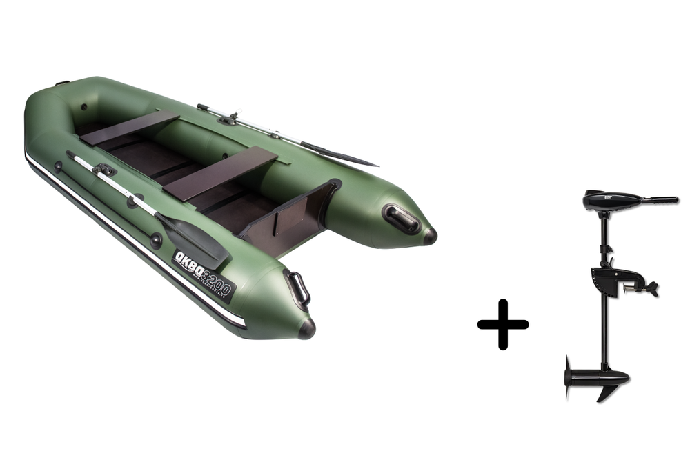 Аква 3200С складная слань + BST 36 L (комплект лодка + электромотор)