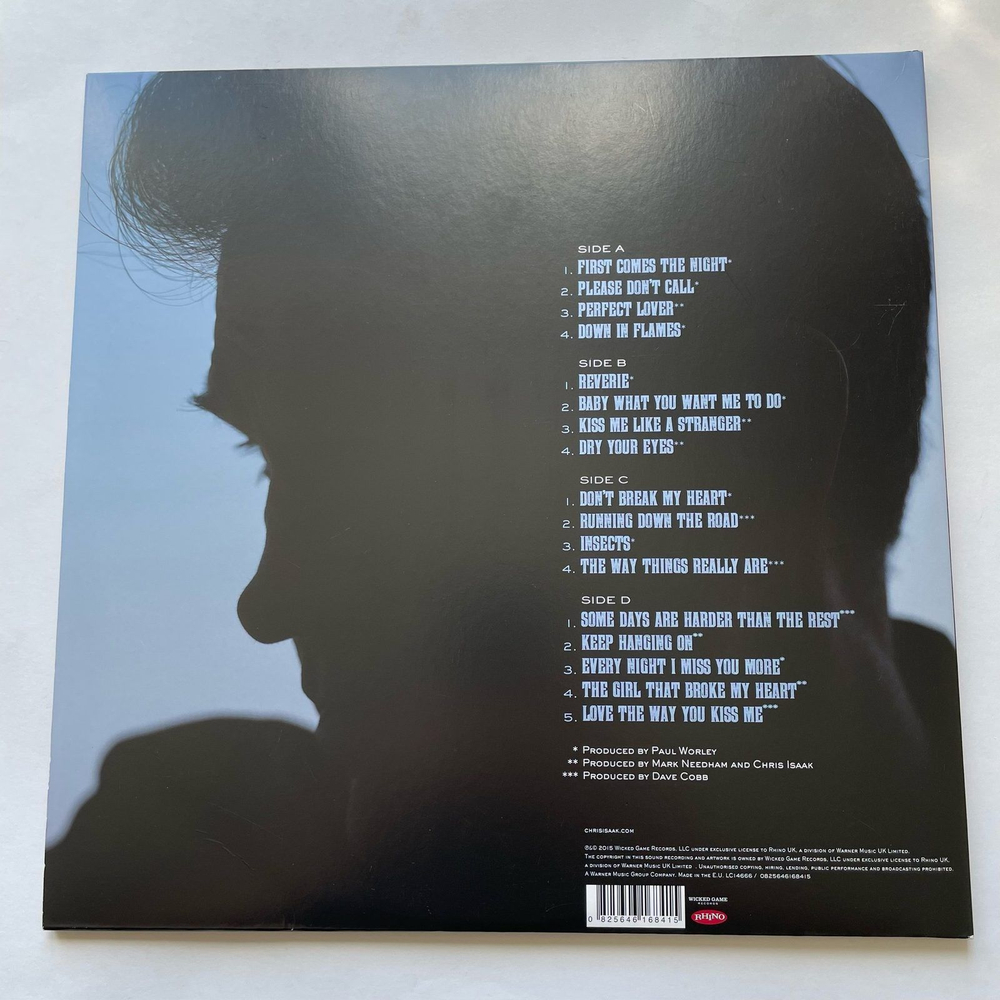 Винтажная виниловая пластинка LP Chris Isaak First Comes the Night (Европейский Союз 2015)