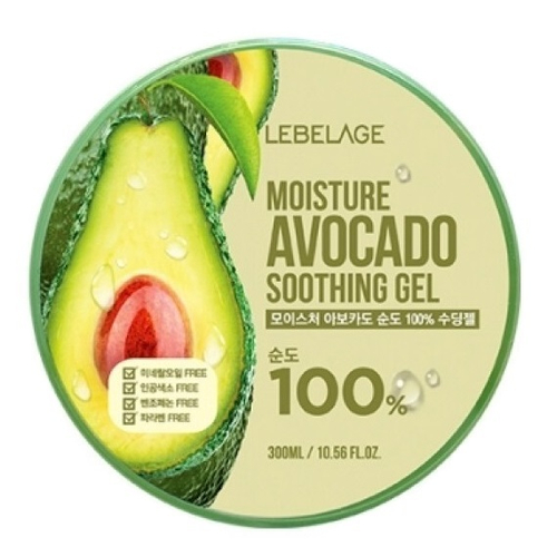 Увлажняющий успокаивающий гель с экстрактом Авокадо Lebelage Moisture Avocado Purity 100% Soothing Gel 300мл