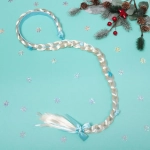 Ободок карнавальный с косичкой «Небесная нежность»