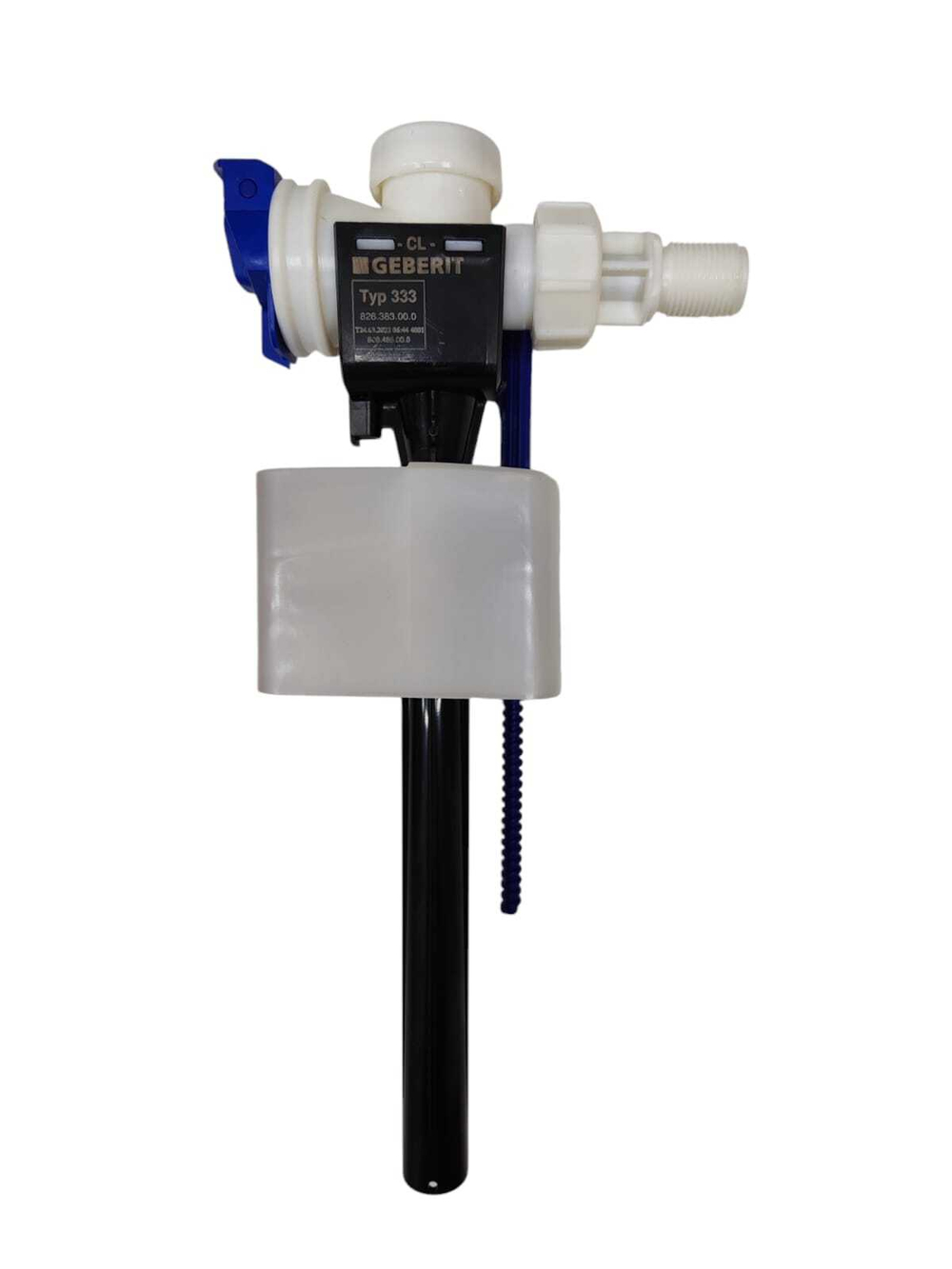 826.383.00.0 Впускной клапан Geberit тип 333, подвод воды сбоку, 3/8", пластик