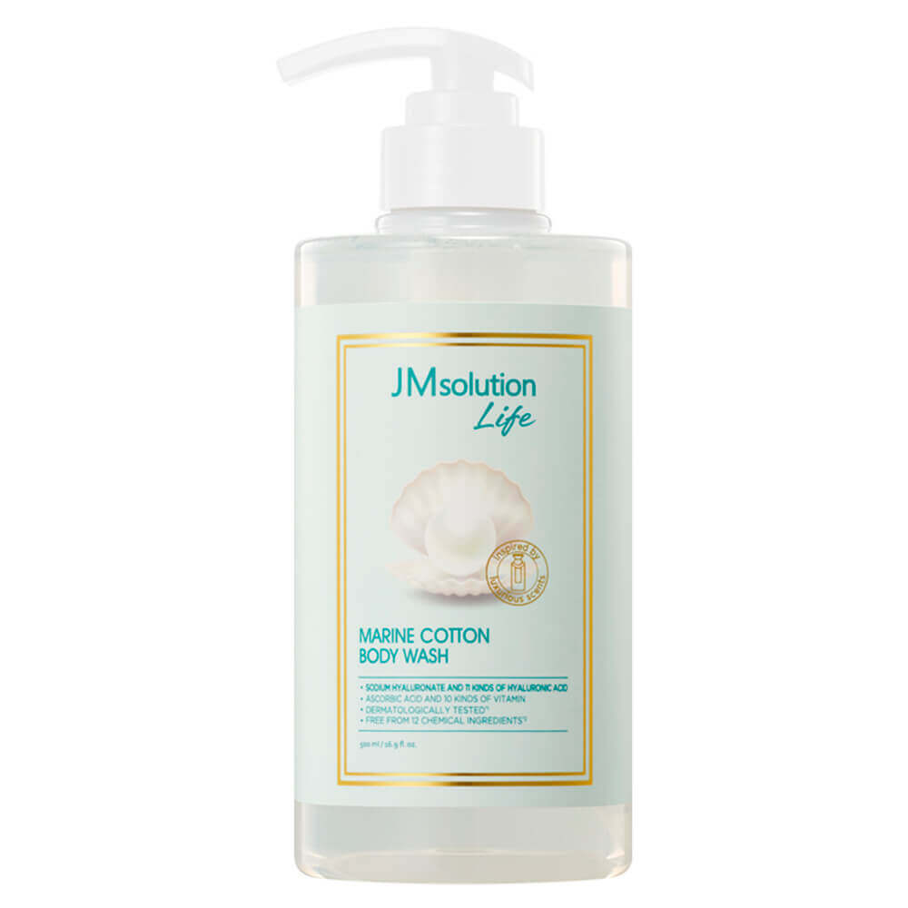 JMsolution Гель для душа с морской водой и пудровым ароматом JMsolution Life Marine Cotton Body Wash, 500 мл