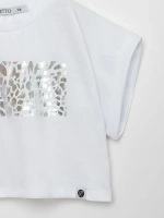 Футболка детская оверсайз укороченная