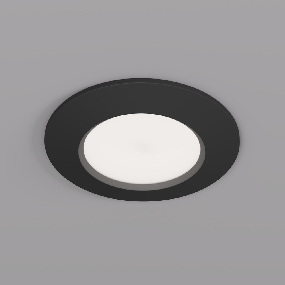 DK3016-BK Встраиваемый светильник влагозащ., IP 65, 50 Вт, GU10, черный, алюминий